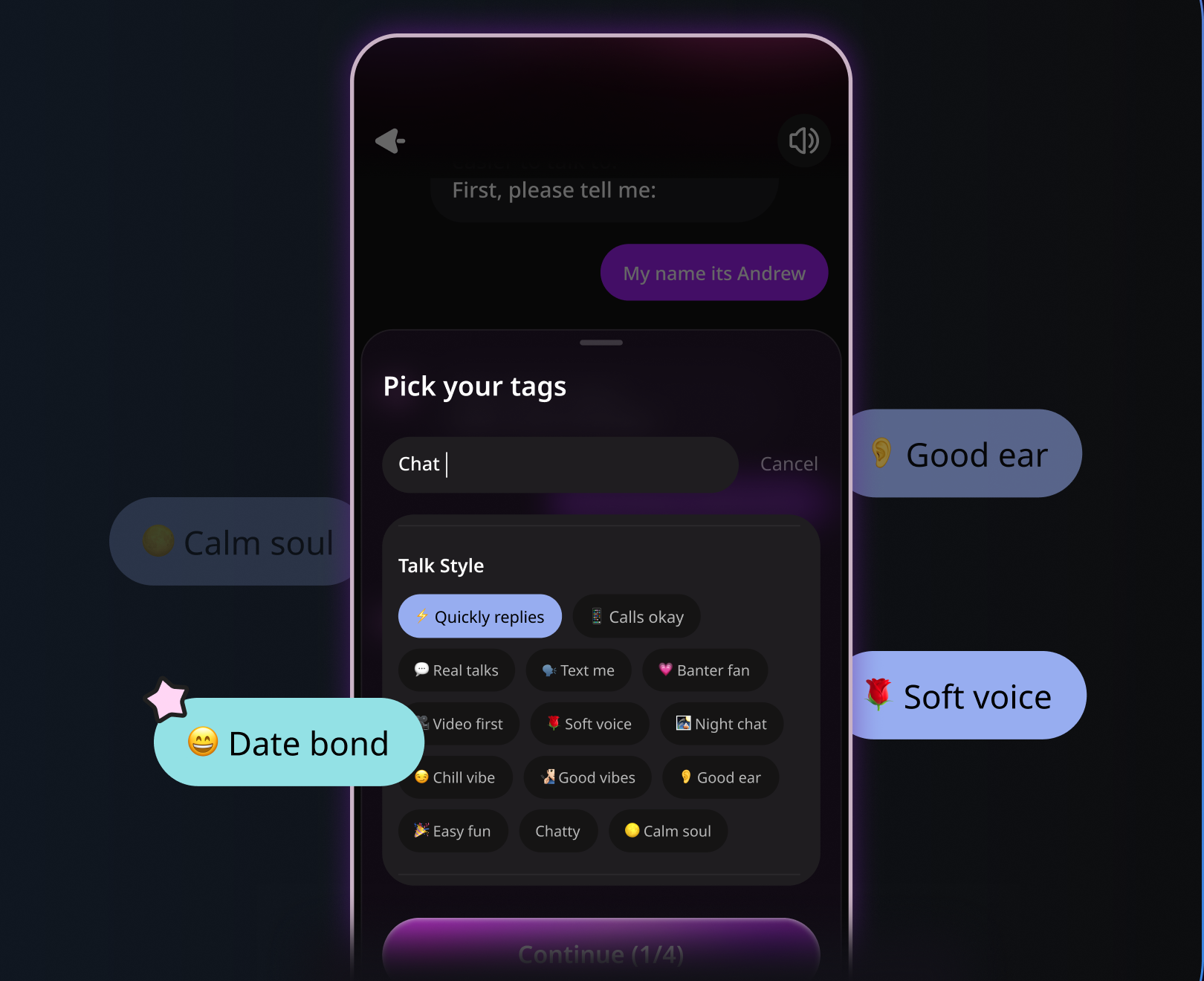 Tag-Based Matching app preview